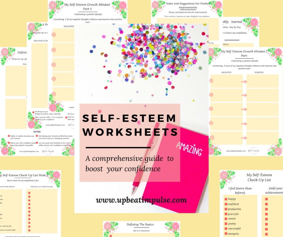 printable self cofidence worksheets