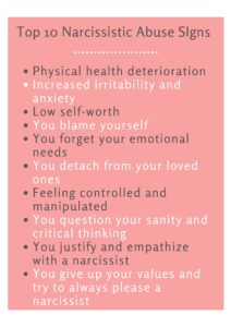 10 Signs of Narcissistic Abuse Syndrome | Sympthoms and Recovery